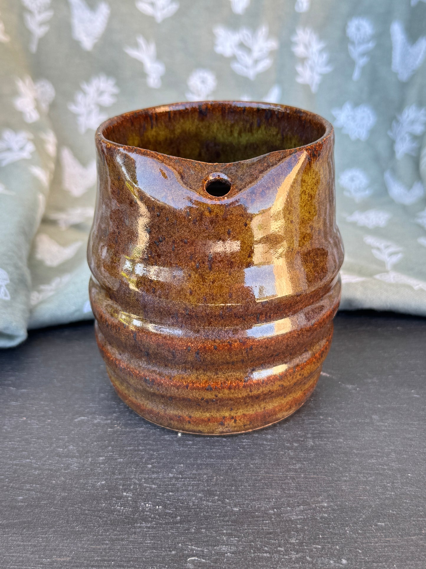 Brown Straw Cup