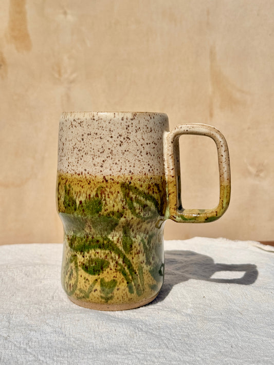 Tall leaf mug