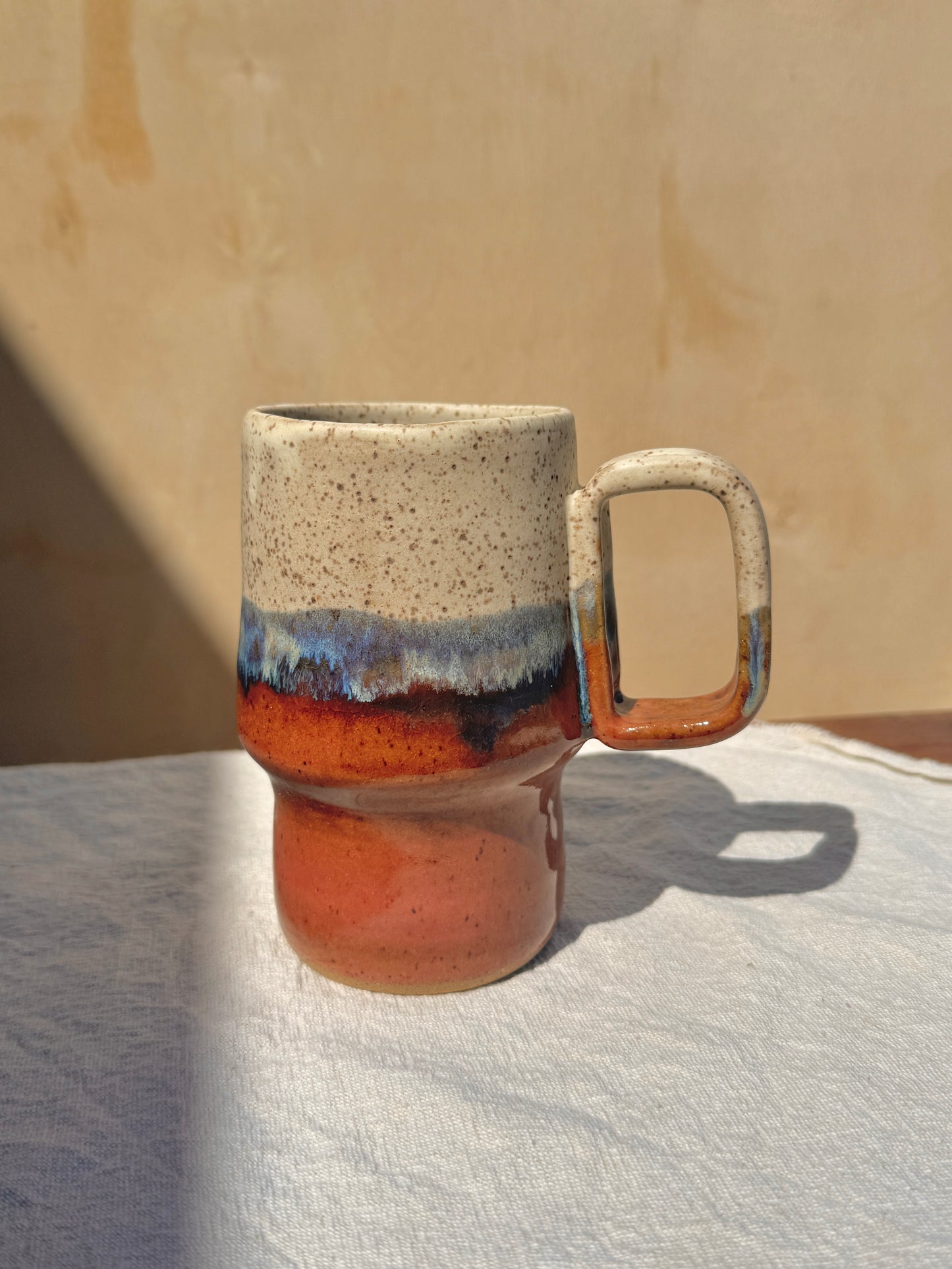 Tall mug - Cream amber