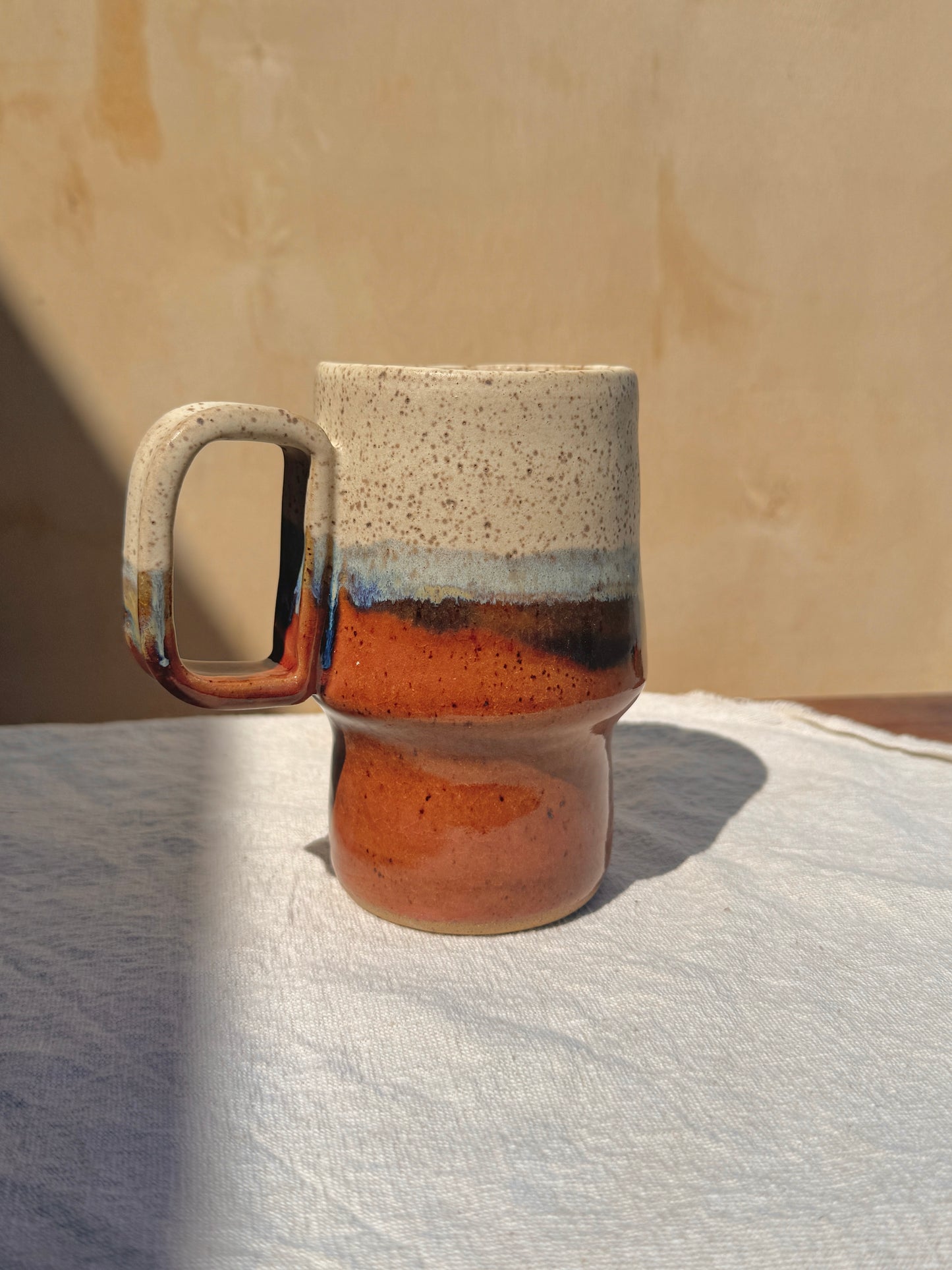 Tall mug - Cream amber