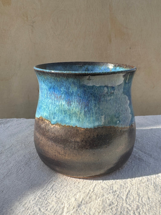 Utensil Holder - Blue/copper