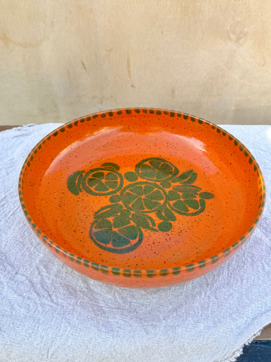 Orange citrus fruit bowl